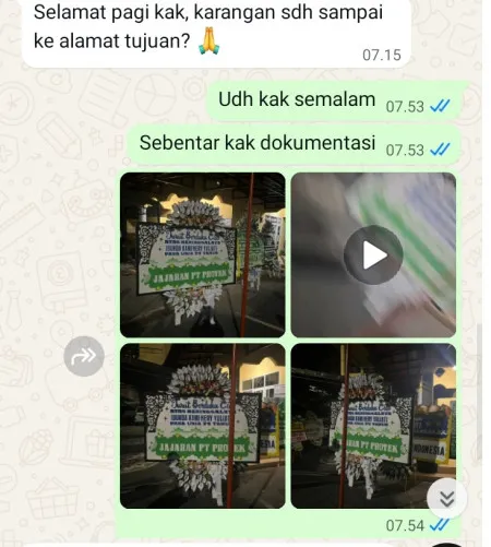 Pengiriman Papan Bunga Selamat Pematang Kragilan