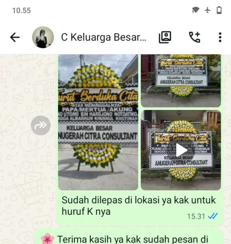 Pengiriman Papan Bunga Duka Pematang Kragilan